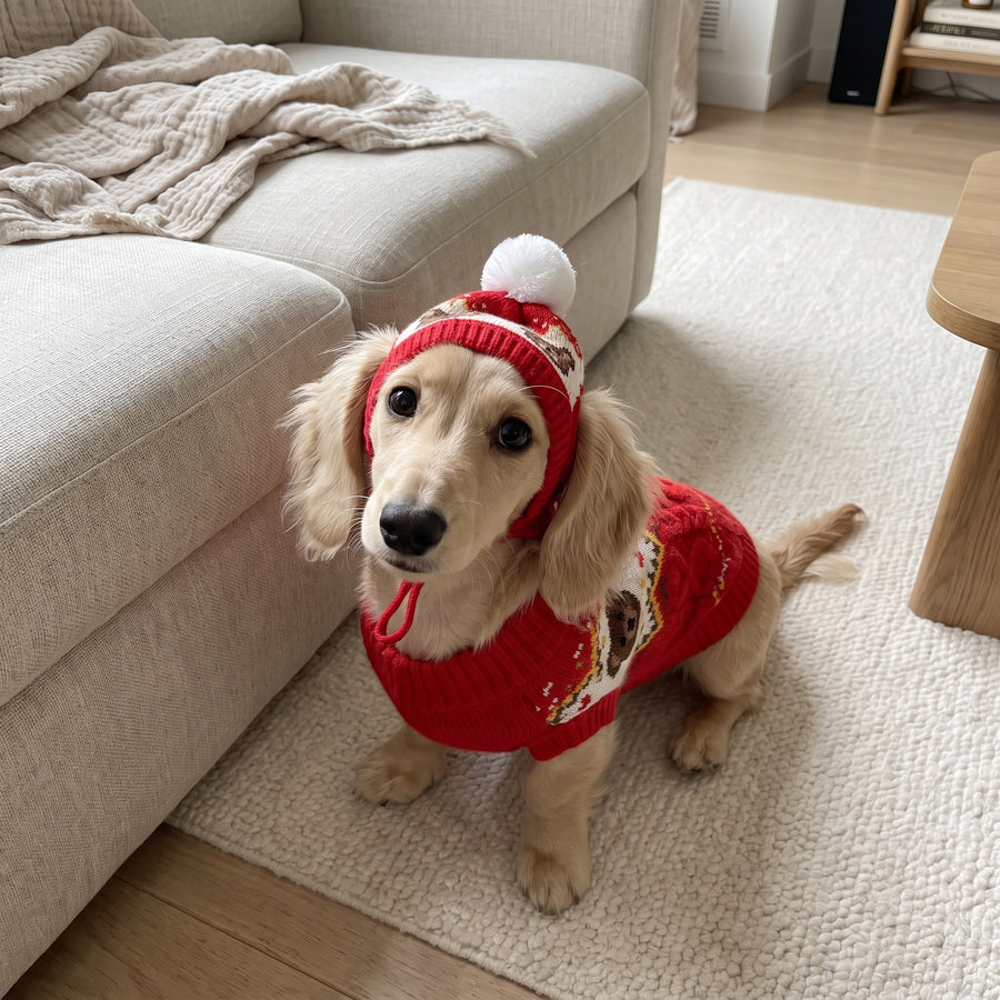 Cream Dachshund · Teddy Red